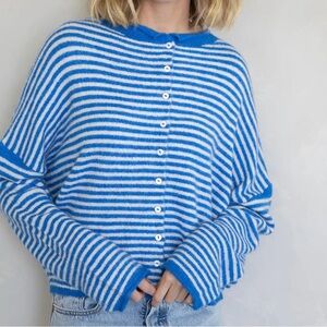 Things Between Striped Cardigan NWOT